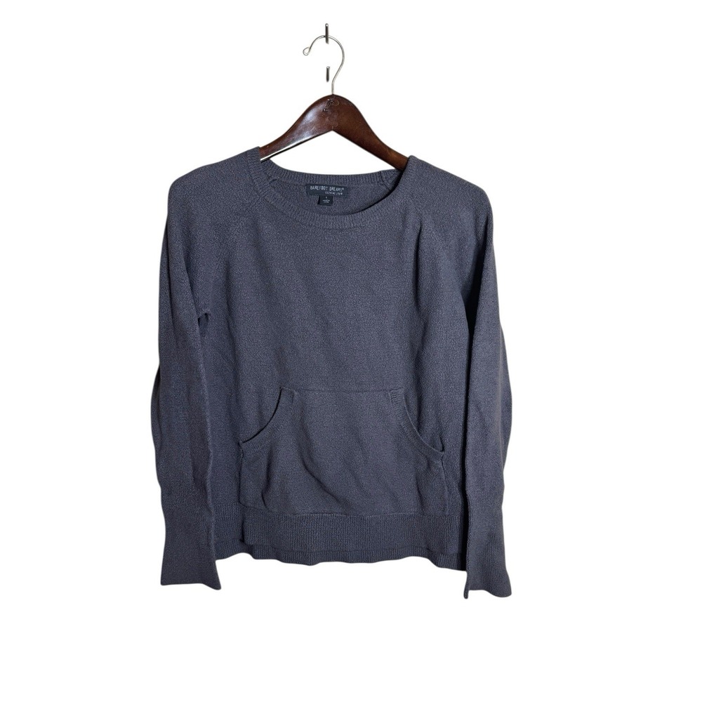 Barefoot Dreams Cozychic Lite Raglan‎ Pullover Sweater Brown Size Small